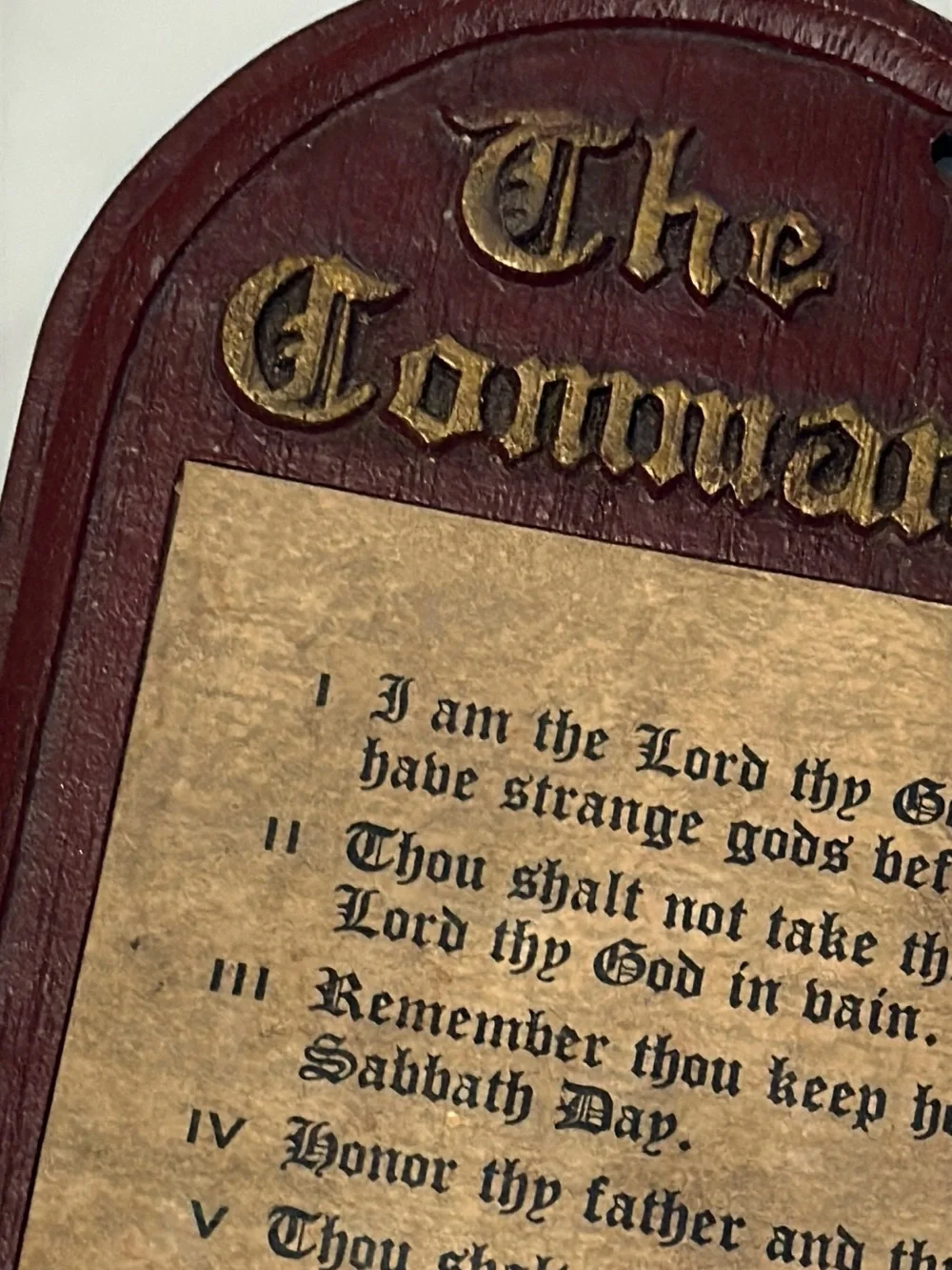 MCM Crucifix Wall Cross & Ten Commandments Plaque